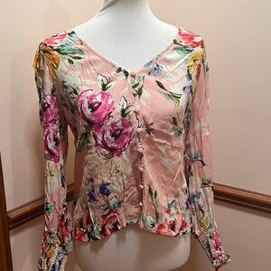Yumi Kim Multicolor Floral Blouse